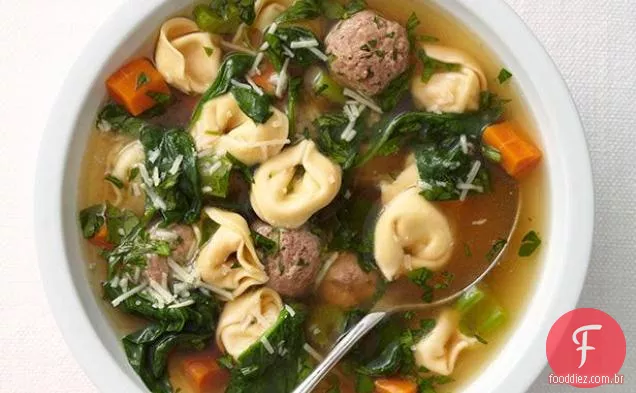 Meatball-Tortellini Soup