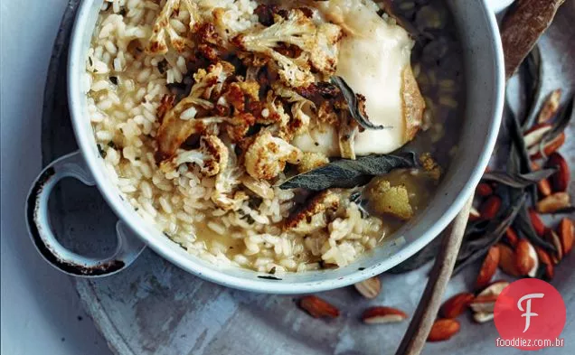 Couve-Flor Assada, Risoto De Sálvia E Amêndoa