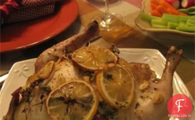 Frango Assado Com Alho Úmido