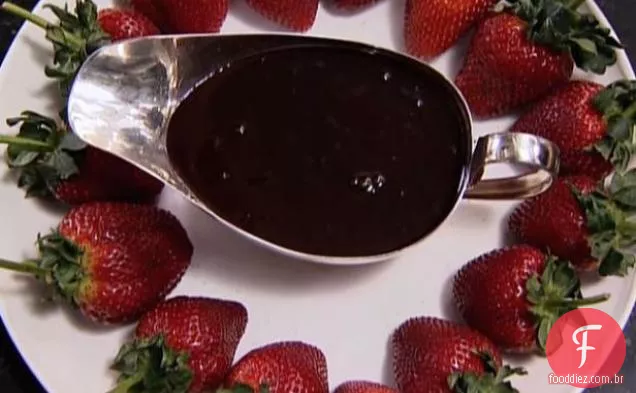 Morangos Mergulhados Em Chocolate