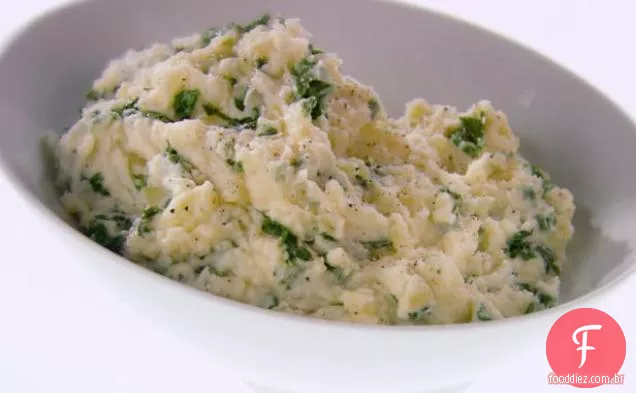 Purê de batatas com couve