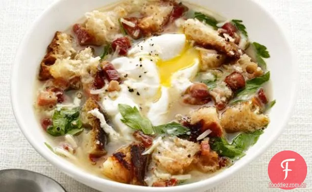 Sopa de Bacon e ovo