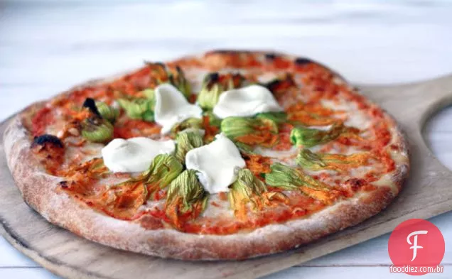 Squash Blossom Pizza