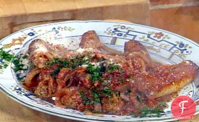 Rolo de vitela com Almôndega Ragu: Braciole al Sugo con Polpette