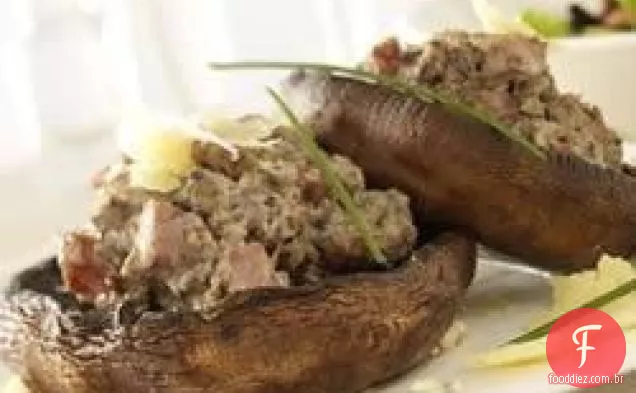 Cogumelos Portobello Recheados