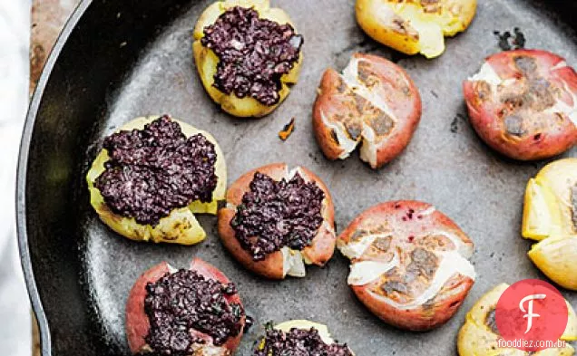 Pesto De Azeitona Esmagou Batatas