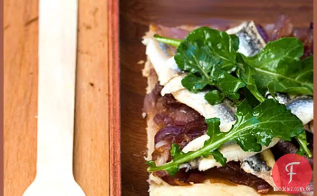 Cebola Caramelizada E Torta De Anchova Fresca