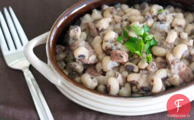 Lucky Black-eyed Peas Holiday Guest Post de Megan de um doce