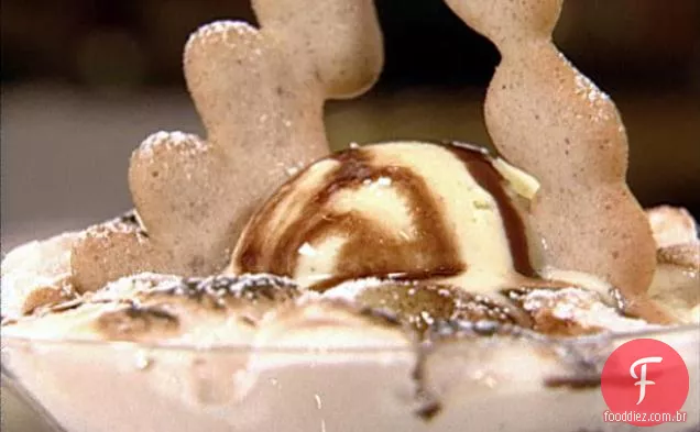 Sundae de Banana com Marshmallows de pimenta