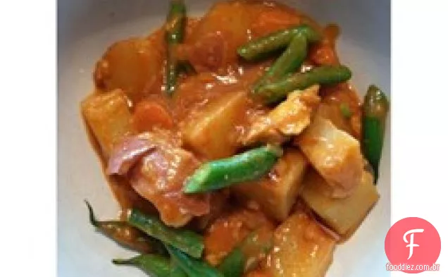 Frango Navratan Curry (Indiano)