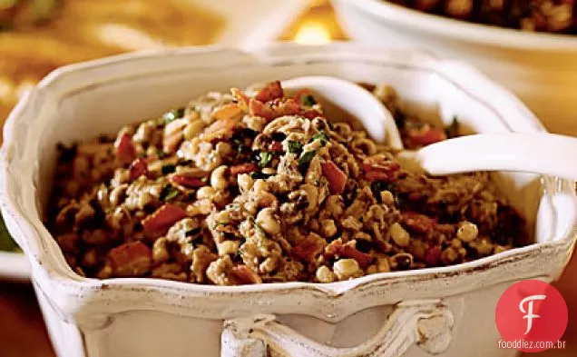 Pato e ervilha de Olhos Pretos Cassoulet