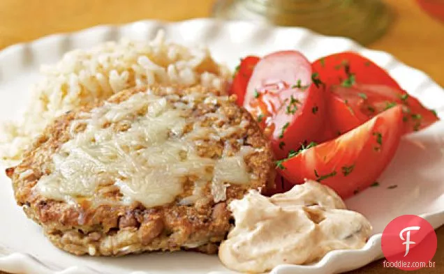 Bolos de ervilha de olhos pretos com creme Adobo