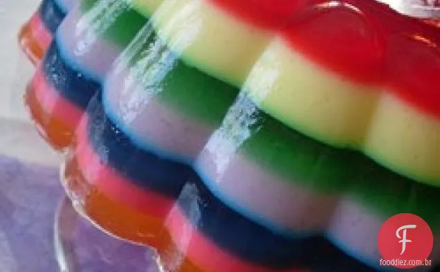 Salada De Gelatina De Sete Camadas