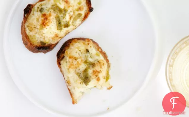 Herbed Cebola Parmesão Torradas