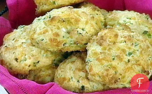 Biscoitos Cheddar Scallion Drop