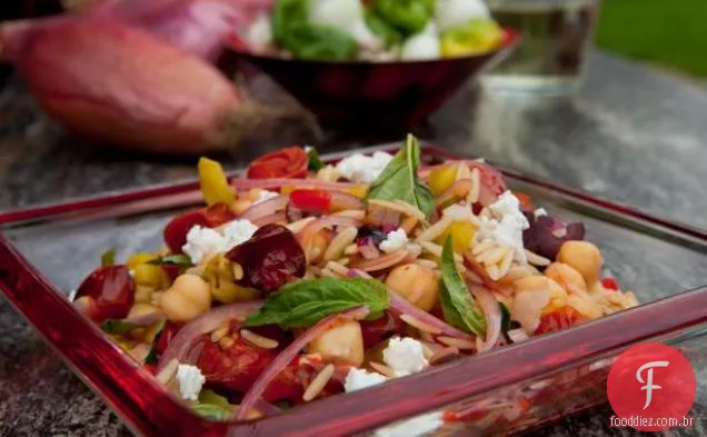 Salada de tomate e Azeitona Preta Orzo