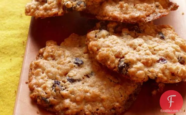Biscoitos De Aveia Em Borracha-Passas