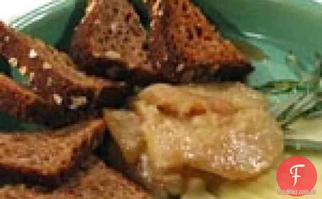 Gruyere com pêra Confit