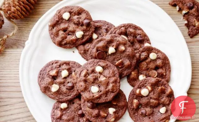 Chocolate Chocolate Branco Chocolate Chip Cookies