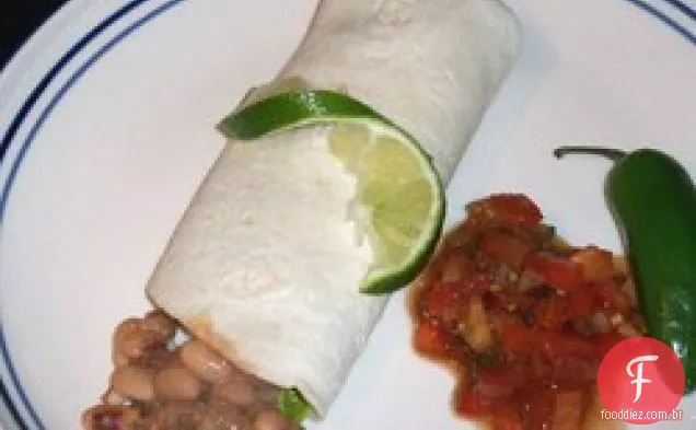 Ervilhas e tortilhas de Olhos Pretos