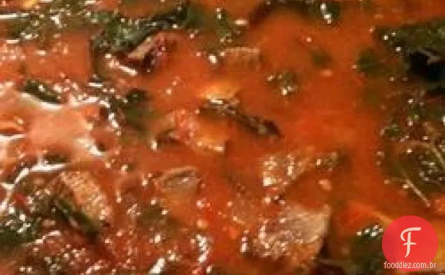Sopa de bife e couve