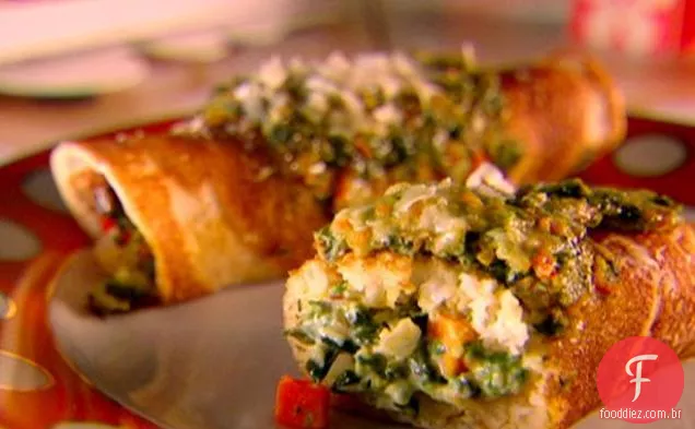 Panquecas Recheadas Vegetarianas