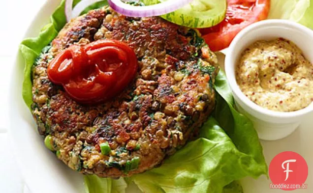 Hambúrgueres Vegetarianos De Lentilha
