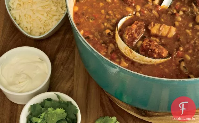 Bochecha de porco e pimenta de ervilha de Olhos Pretos