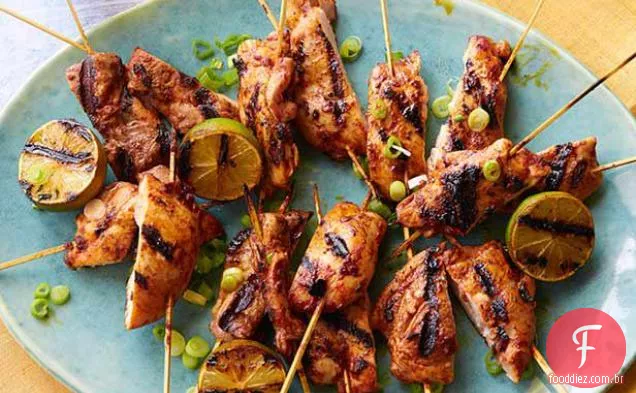 Espetos De Frango Yucatán Grelhados