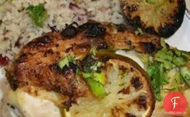 Melhor frango com limão para churrasco da Tina