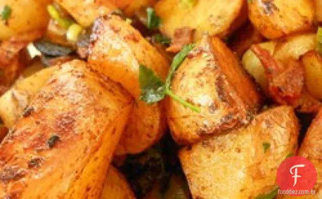 Salada De Batata Assada Com Vidro Balsâmico