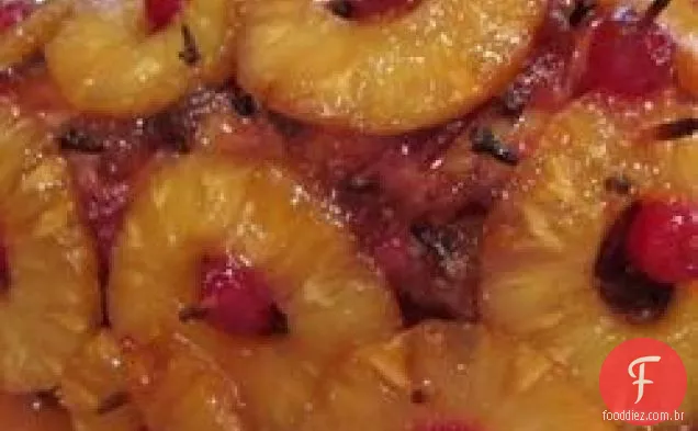 Presunto assado com esmalte doce