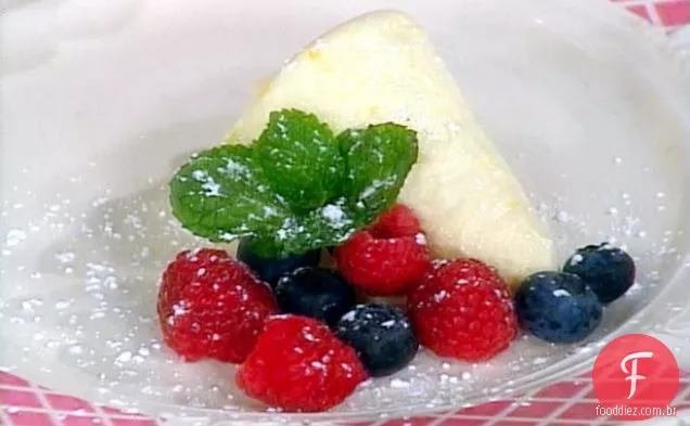 Cones De Mousse De Limão Congelados