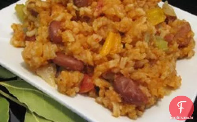 Fácil Cajun Jambalaya