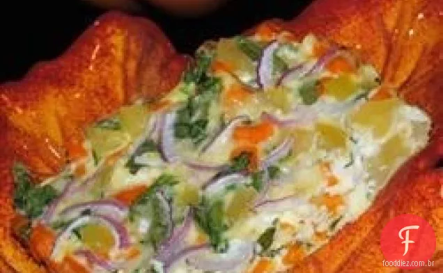 Abóbora, espinafre e Feta Frittata