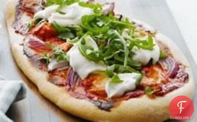 Fácil Tandoori Frango Pizza