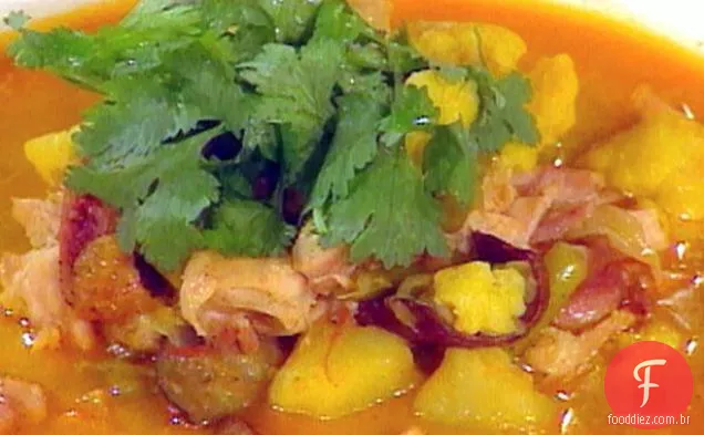 Curry vegetal (com frango, se você quiser)