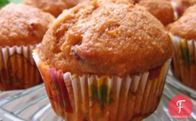 Abóbora De Trigo Integral-Muffins De Compota De Maçã