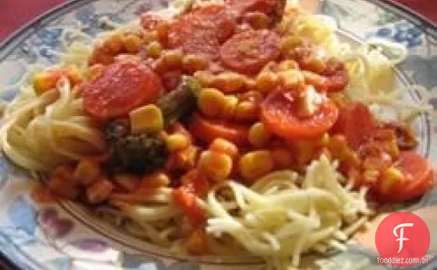 Al's quick Vegetarian Spaghetti