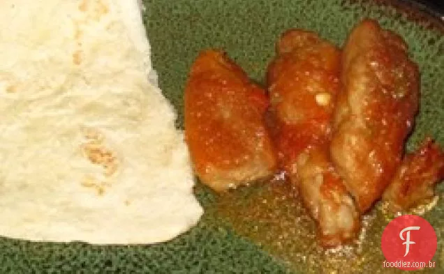 Costeletas de porco e Chile