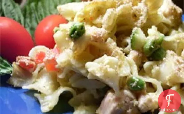 Caçarola De Macarrão De Atum Queijo