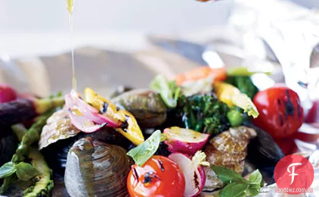 Marisco grelhado e legumes al Cartoccio