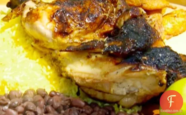 Frango com alho cubano da Virgínia