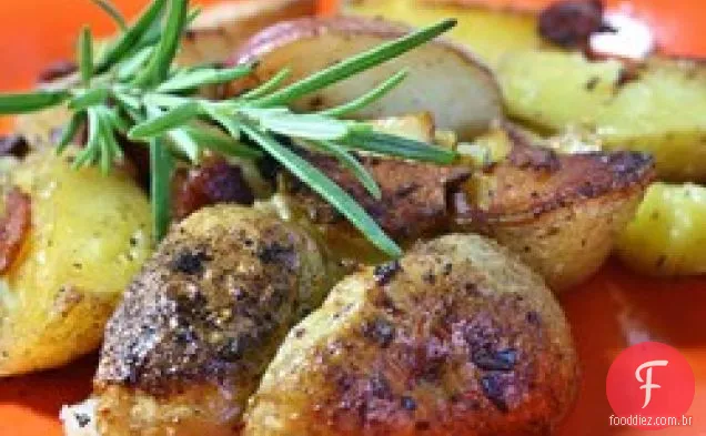 Batatas De Mármore Assadas Em Panela