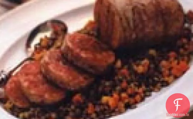 Cotecchino con Lenticchie (salsicha grande com lentilhas)