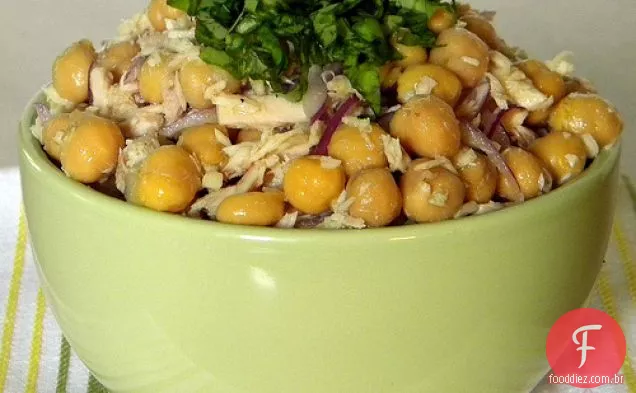 Salada De Grão De Bico E Atum