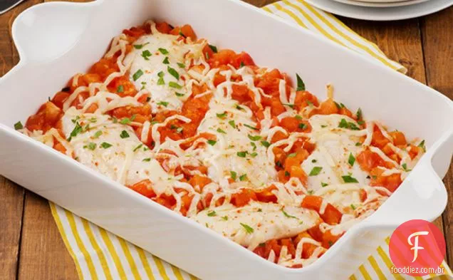 Queijo Tomate Peixe Assar