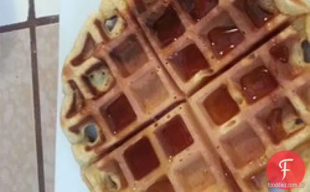 Waffles De Pecan De Batata Doce