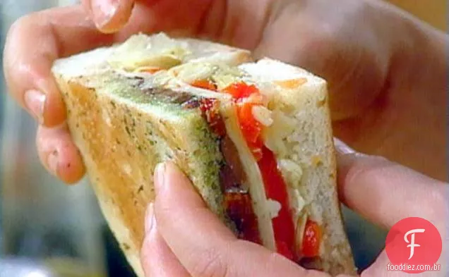 Pão Recheado Antipasto Vegetal