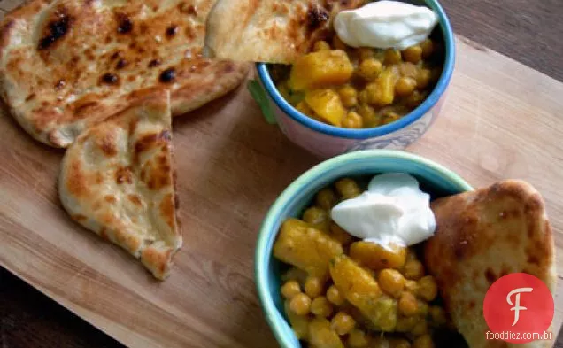Curry De Abóbora E Grão De Bico Com Capim-Limão E Coentro
